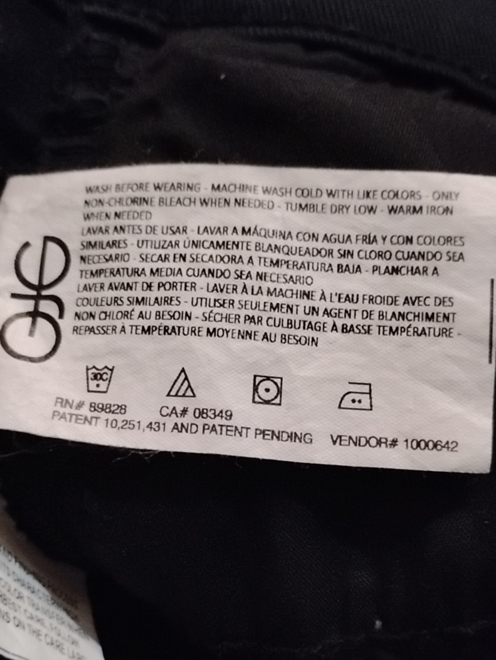 Gloria Vanderbilt 'Amanda' black ladies jeans size 16 - Picture 8 of 8